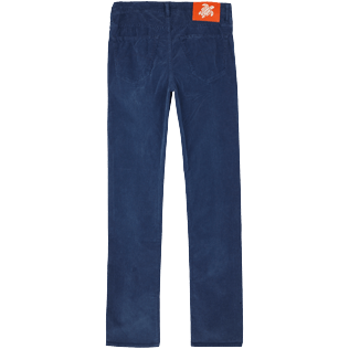 Men Others Solid - Men 5-Pocket Velvet Pants Regular fit, Navy back Men Others Solid - Men 5-Pocket Velvet Pants Regular fit, Navy back