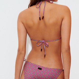 Bild von Damen Klassische Höschen Bedruckt - Indian Ceramic Bikinihose zum Binden für Damen, Pink berries Details Ansicht 1 Bild von Damen Klassische Höschen Bedruckt - Indian Ceramic Bikinihose zum Binden für Damen, Pink berries Details Ansicht 1