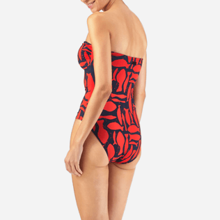 Women One piece Printed - Silex Fishes One piece, Poppy red supp3 Women One piece Printed - Silex Fishes One piece, Poppy red supp3