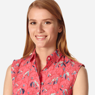 Donna Altri Stampato - Camicia donna in cotone Turtles Song, Cherry blossom supp1 Donna Altri Stampato - Camicia donna in cotone Turtles Song, Cherry blossom supp1