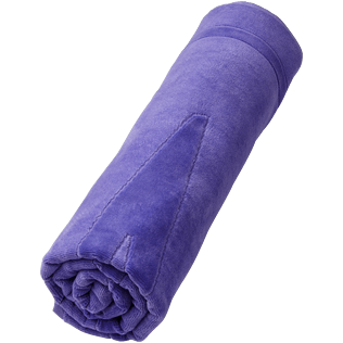 Andere Uni - Solid Jacquard-Strandtuch aus Frottee, Hyazinth supp1 Andere Uni - Solid Jacquard-Strandtuch aus Frottee, Hyazinth supp1