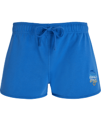 Pantalón corto con logotipo degradado bordado para mujer de Vilebrequin x The Beach Boys Earthenware vista frontal