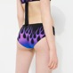 Donna Fitted Stampato - Slip bikini donna Hot Rod 360° - Vilebrequin x Sylvie Fleury, Nero dettagli vista 1