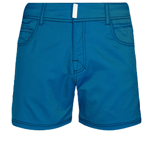 Men Flat belts Solid - Men Swim Trunks Flat Belt Solid, Azure front Men Flat belts Solid - Men Swim Trunks Flat Belt Solid, Azure front
