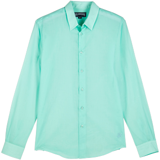 AUTRES Uni - Chemise en voile de coton Unisexe Unie, Menthe front AUTRES Uni - Chemise en voile de coton Unisexe Unie, Menthe front
