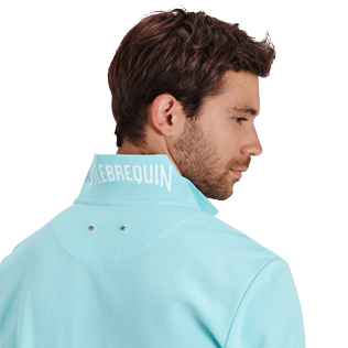 Men Others Solid - Men Cotton pique Polo Shirt Solid, Lagoon supp1 Men Others Solid - Men Cotton pique Polo Shirt Solid, Lagoon supp1