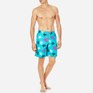 Men Long Printed - Men Long Swimtrunks Multicolor Turtles, Curacao frontworn Men Long Printed - Men Long Swimtrunks Multicolor Turtles, Curacao frontworn