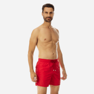 Uomo Classico Unita - Costume da bagno uomo tinta unita, Red polish frontworn Uomo Classico Unita - Costume da bagno uomo tinta unita, Red polish frontworn