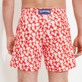 男款 Classic 印制 - 男士 Attrape Coeur 游泳短裤, Poppy red 背面穿戴视图
