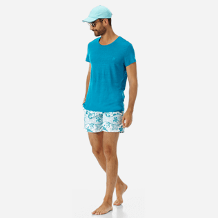Men Others Solid - Men Linen Jersey T-Shirt Solid, Seychelles supp2 Men Others Solid - Men Linen Jersey T-Shirt Solid, Seychelles supp2