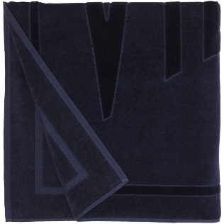 Others Solid - Beach Towel in terry cloth Solid Jacquard, Navy back Others Solid - Beach Towel in terry cloth Solid Jacquard, Navy back