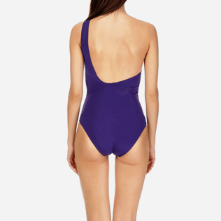 Damen Einteiler Uni - Asymmetrischer Solid Water Badeanzug für Damen, Amethyst supp2 Damen Einteiler Uni - Asymmetrischer Solid Water Badeanzug für Damen, Amethyst supp2