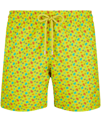 Men Classic Printed - Men Swim Shorts Micro Tortues Rainbow, Ginger front view