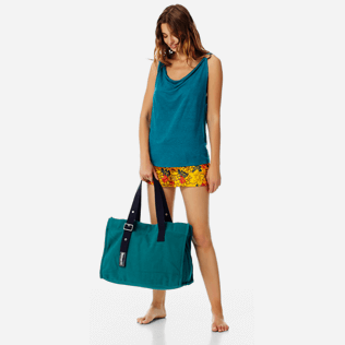 Donna Altri Unita - Top donna in lino con scollo drappeggiato tinta unita, Pino supp2 Donna Altri Unita - Top donna in lino con scollo drappeggiato tinta unita, Pino supp2
