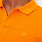 Herren Andere Uni - Solid Polohemd aus Baumwollpikee für Herren, Apricot Details Ansicht 1