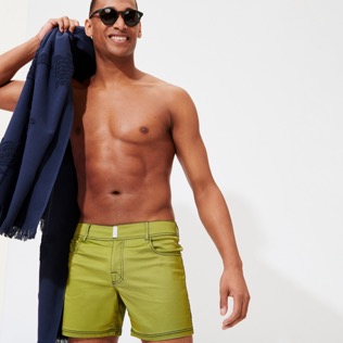 Men Flat belts Solid - Men Swim Trunks Flat Belt Solid, Lemongrass supp1 Men Flat belts Solid - Men Swim Trunks Flat Belt Solid, Lemongrass supp1
