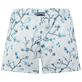 Women Others Embroidered - Women Swim Short Embroidered Cherry Blossom, Sea blue back view