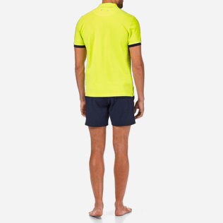 Men Polos Solid - Cotton pique polo, Lemongrass backworn Men Polos Solid - Cotton pique polo, Lemongrass backworn