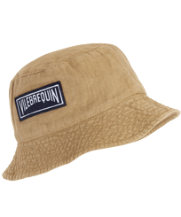 Unisex Bucket Hat Natural Dye Nuts front view