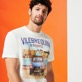Homme AUTRES Imprimé - T-shirt en coton homme 2 Chevaux À St Tropez, Off white vue de détail 1