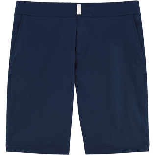 Uomo Taglio lungo Unita - Solid Superflex Long fitted cut Swim shorts, Blu marine front Uomo Taglio lungo Unita - Solid Superflex Long fitted cut Swim shorts, Blu marine front