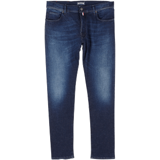 Hombre Autros Liso - Vaqueros estrechos en el tobillo con cinco bolsillos para hombre, Med denim w2 front Hombre Autros Liso - Vaqueros estrechos en el tobillo con cinco bolsillos para hombre, Med denim w2 front