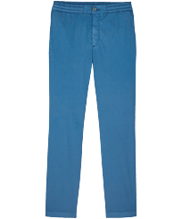Men Others Solid - Men Jogging Gabardine Pants, Ming blue front view