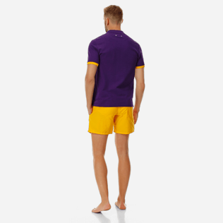 Homme AUTRES Uni - Polo en Piqué de Coton Homme Uni, Zinzolin backworn Homme AUTRES Uni - Polo en Piqué de Coton Homme Uni, Zinzolin backworn