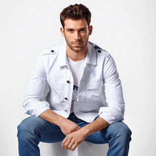 Homme AUTRES Uni - Jean 5 Poches Homme Coupe Droite, Light denim w3 supp3 Homme AUTRES Uni - Jean 5 Poches Homme Coupe Droite, Light denim w3 supp3