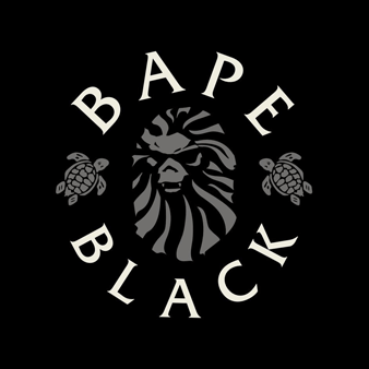 Sweatshirt homme en coton imprimé Turtles - Vilebrequin x BAPE® BLACK Noir imprimé