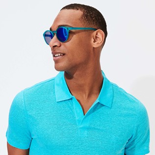 Others Solid - Light Azure Floaty Sunglasses, Light azure details view 3