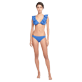 女款 Classic brief 纯色 - 女士纯色比基尼三角泳裤, Batik blue 细节视图6