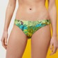 Braguita de bikini de talle medio con estampado Jungle Rousseau para mujer Jengibre vista trasera desgastada