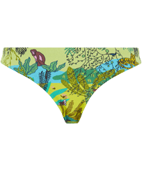 Donna Slip classico Stampato - Women Bikini Bottom Midi Brief Bikini Jungle Rousseau, Zenzero vista frontale
