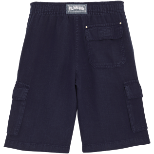 Bambino Altri Unita - Bermuda in lino, Blu marine back Bambino Altri Unita - Bermuda in lino, Blu marine back
