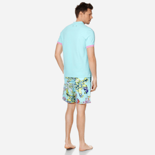 Hombre Autros Liso - Polo de algodón liso para hombre, Acqua backworn Hombre Autros Liso - Polo de algodón liso para hombre, Acqua backworn
