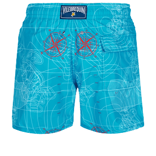 Imagen de Hombre Clásico Estampado - Bañador con estampado 2010 Sonar para hombre, Hawaii blue vista trasera Imagen de Hombre Clásico Estampado - Bañador con estampado 2010 Sonar para hombre, Hawaii blue vista trasera