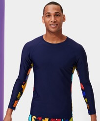 Men Others Printed - Long Sleeves Men Rashguard 1999 Focus, Sapphire front worn view