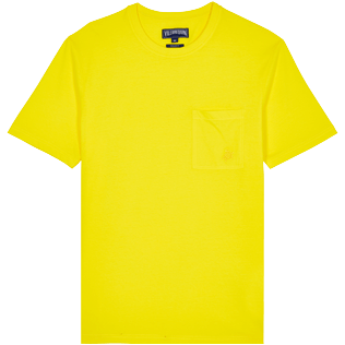 Men Others Solid - Men Organic Cotton T-Shirt Solid, Lemon front view