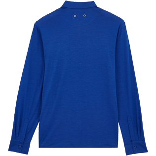 Uomo Altri Unita - Camicia uomo in jersey di lyocell a tinta unita, Blu reale back Uomo Altri Unita - Camicia uomo in jersey di lyocell a tinta unita, Blu reale back