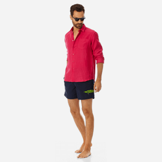 Men Classic Embroidered - Men Placed Embroidery swimtrunks Belle ou Gars, Navy supp2 Men Classic Embroidered - Men Placed Embroidery swimtrunks Belle ou Gars, Navy supp2