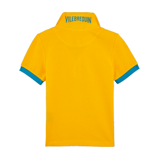 Niños Autros Liso - Polo en piqué de algodón de color liso para niño, Mango back Niños Autros Liso - Polo en piqué de algodón de color liso para niño, Mango back