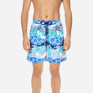 Hombre Corte Largo Estampado - Bañador largo con estampado Vague Heritage para hombre, Azul marino supp1 Hombre Corte Largo Estampado - Bañador largo con estampado Vague Heritage para hombre, Azul marino supp1