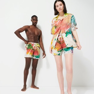 Men Others Printed - Men Swimwear Gra - Vilebrequin x John M Armleder, Multicolor details view 4