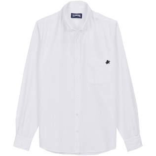 Picture of Men Others Solid - Men Cotton Shirt Solid, White front view Picture of Men Others Solid - Men Cotton Shirt Solid, White front view