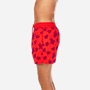 Men Classic / Moorea Printed - Flocked Turtles Swim shorts, Poppy red supp3 Men Classic / Moorea Printed - Flocked Turtles Swim shorts, Poppy red supp3