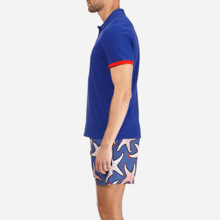 Uomo Altri Unita - Polo uomo in piquet di cotone tinta unita, Blu nettuno supp3 Uomo Altri Unita - Polo uomo in piquet di cotone tinta unita, Blu nettuno supp3