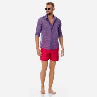 Hombre Clásico Estampado - Bañador con estampado 18.7 Tulum reactivo al agua para hombre, Grosella supp2 Hombre Clásico Estampado - Bañador con estampado 18.7 Tulum reactivo al agua para hombre, Grosella supp2