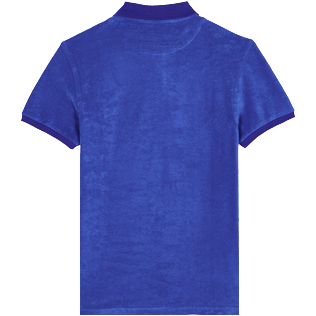 Bild von Herren Andere Uni - Solid Polohemd aus Frottee für Herren, Sea blue Rückansicht Bild von Herren Andere Uni - Solid Polohemd aus Frottee für Herren, Sea blue Rückansicht