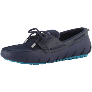 Men Others Solid - Men Waterproof Loafers, Lazulii blue back view